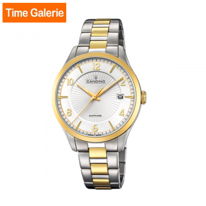 Candino CDOWC4631/1  Stainless Steel Strap with White Dial Casual Men Couple Watch 